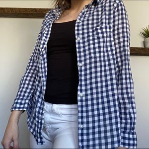 American Eagle blue & white flannel!!💙